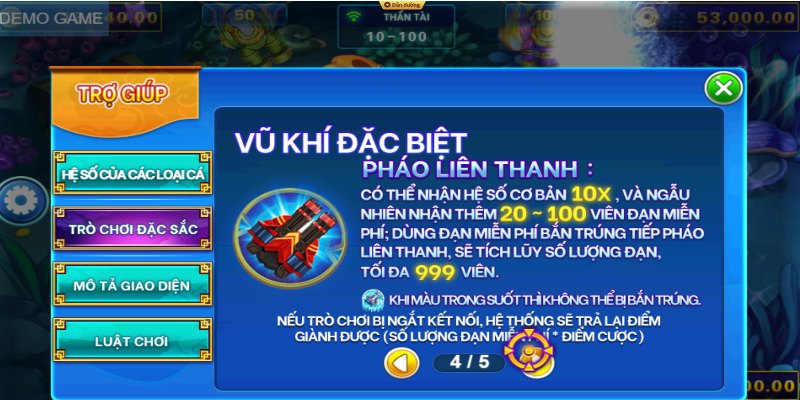 Tính năng có một không hai của game bắn cá thần tài